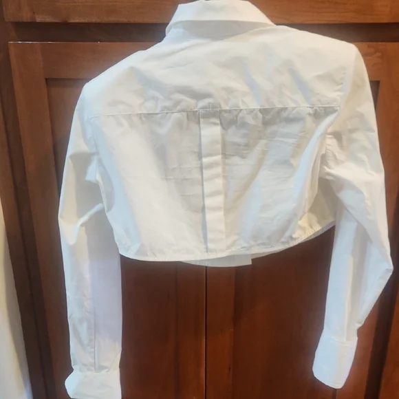 The Frankie Shop White Dress Shirt Crisp Cotton Classic - Picture 5 of 5